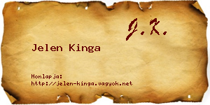Jelen Kinga névjegykártya
